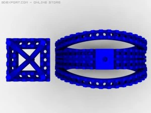engagement ring 3D Model