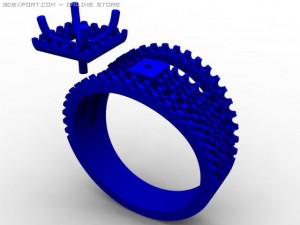engagement ring 3D 模型