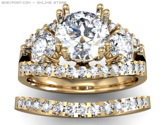 wedding ring Modelo 3D .c4d .max .obj .3ds .fbx .stl .blend