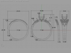 wedding ring Modelo 3D
