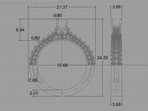 engagement ring Modelo 3D