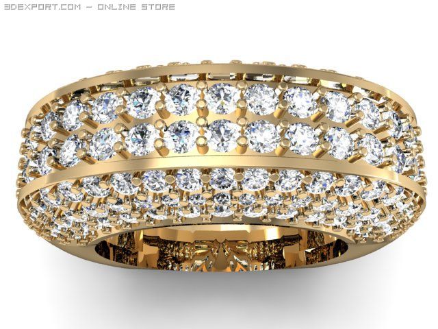 engagement ring 3D Model .c4d .max .obj .3ds .fbx .stl .blend 