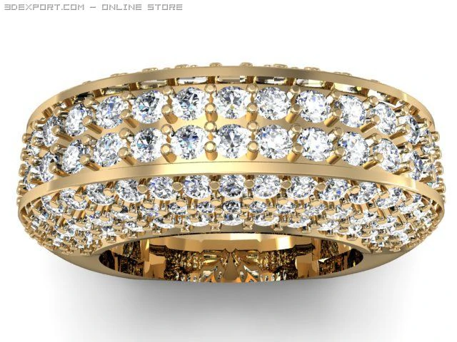 engagement ring 3D Model .c4d .max .obj .3ds .fbx .stl .blend 