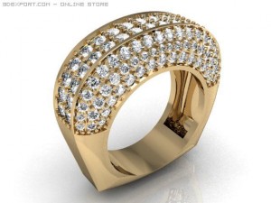 engagement ring 3D Model
