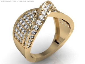 engagement ring 3D 模型