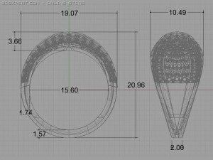 engagement ring 3D 模型