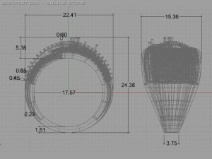 engagement ring Model 3D