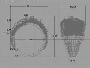 engagement ring 3D Model