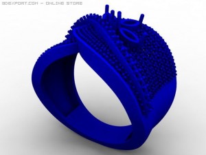 engagement ring Model 3D