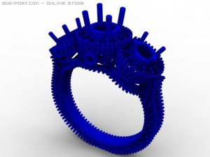 engagement ring 3D Модель
