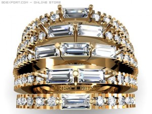 engagement ring 3D-Modell