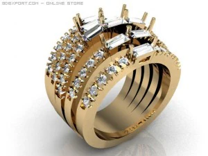 engagement ring 3D Model