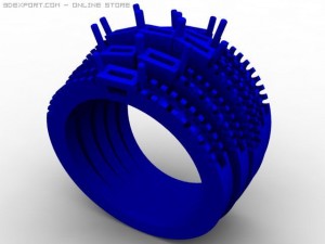 engagement ring 3D-Modell