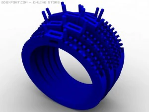 engagement ring 3D Model