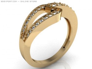 engagement ring Modello 3D