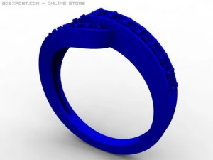 anello di fidanzamento Modello 3D
