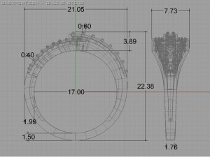 engagement ring Modello 3D