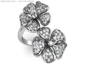 flower ring Modèle 3D