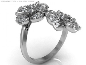 flower ring 3D-Modell