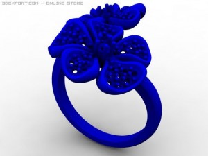 flower ring 3D-Modell
