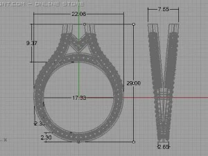 engagement ring 3D Model