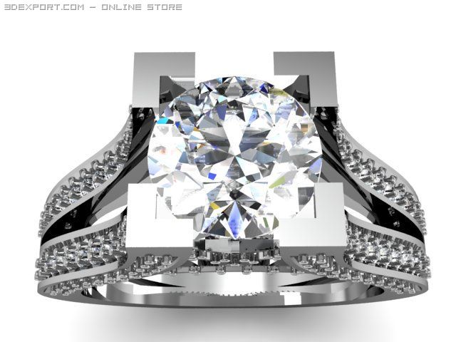 engagement ring Modelo 3D .c4d .max .obj .3ds .fbx .stl .blend 
