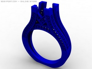 engagement ring Modelo 3D