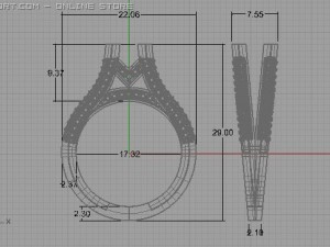 engagement ring Modelo 3D