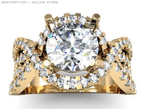 engagement ring 3D Model