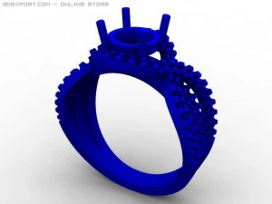 engagement ring 3D Model