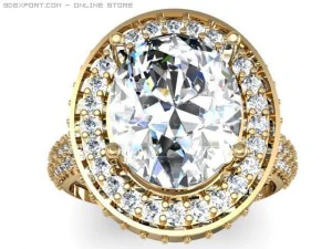 सगाई की अंगूठी 3D मॉडल