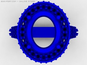 engagement ring 3D Model