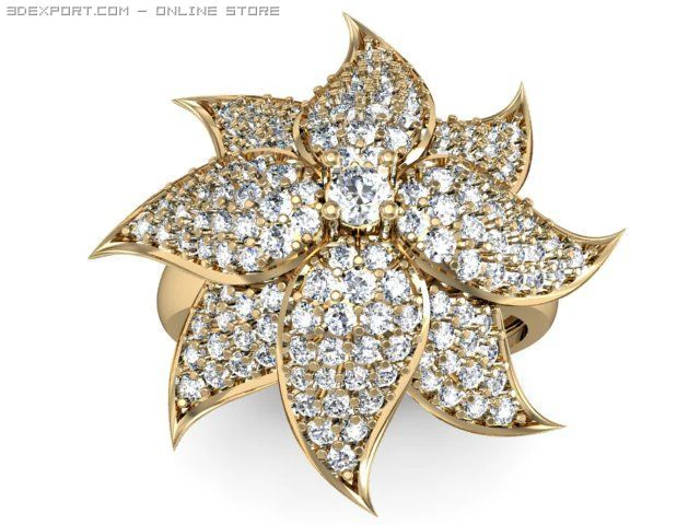 engagement ring 3D Model .c4d .max .obj .3ds .fbx .stl .blend 