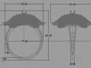 engagement ring Modelo 3D