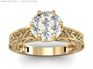 약혼 반지 3D 모델