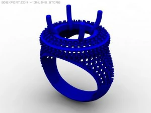 engagement ring 3D Model