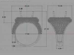 engagement ring 3D Model