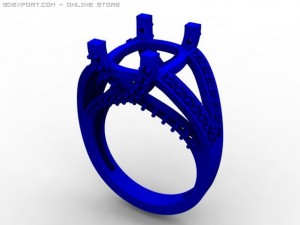 engagement ring Modèle 3D