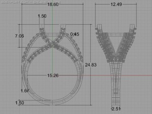 engagement ring Modèle 3D