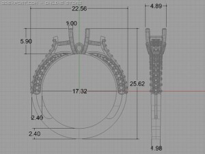 engagement ring Modello 3D