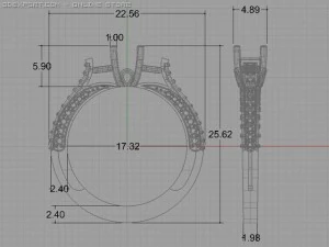 engagement ring 3D Model