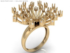 engagement ring 3D मॉडल