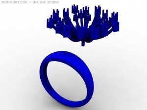 engagement ring 3D मॉडल