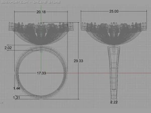 engagement ring 3D Model