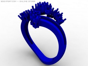engagement ring 3D Model