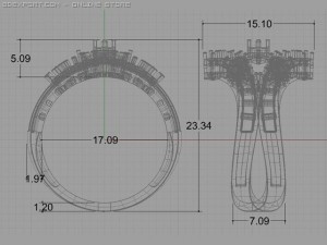 engagement ring 3D Model