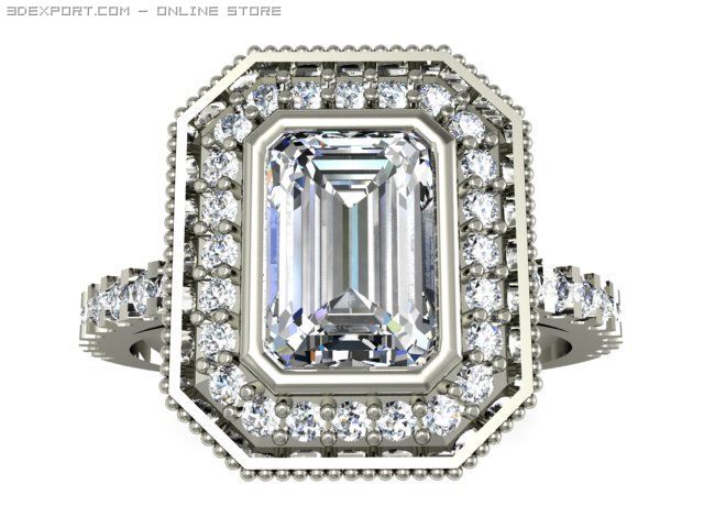 engagement ring 3D मॉडल .c4d .max .obj .3ds .fbx .stl .blend 