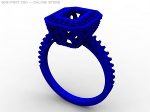 engagement ring 3D मॉडल
