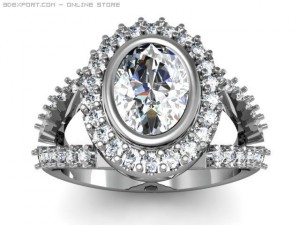 engagement ring Modelo 3D