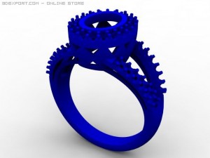 engagement ring Modello 3D